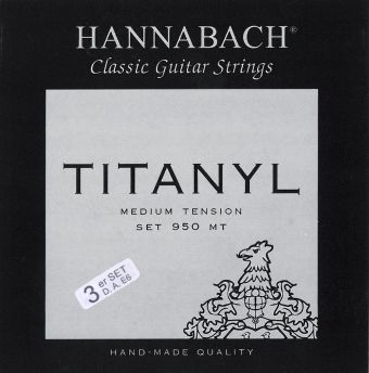 Hannabach Struny pro klasickou kytaru série 950 Medium tension Titanyl