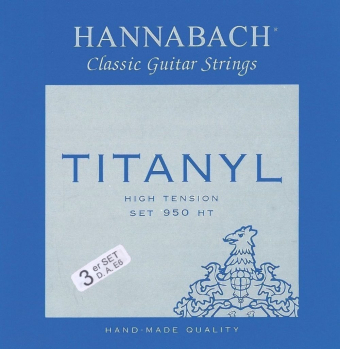 Hannabach Struny pro Klasickou kytaru Serie 950 High tension Titanyl