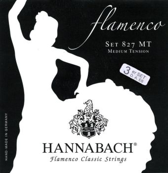 Hannabach Struny pro klasickou kytaru série 827 Medium Tension Flamenco