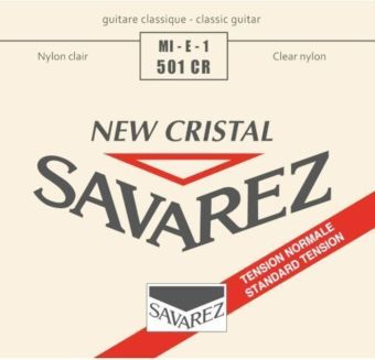 Struny pro Klasickou kytaru Alliance - jednotlivé struny E1 New Cristal normal 501CR