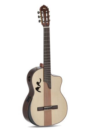 Electro-acústica Café Cortado Cutaway Indický palisandr satén