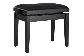 Piano stolička Deluxe Autolift Vinyl Černá, matná Černé sedadlo