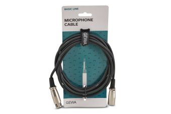 Kabel pro mikrofon Basic Line 3 m/jednotkové balení 10 ks