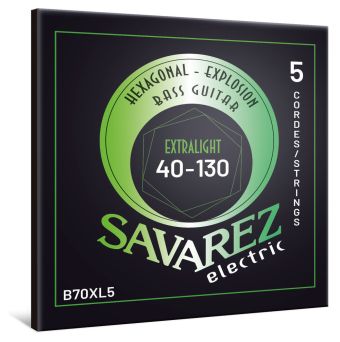 Savarez Savarez struny pro E-bas Black Sun Nickel. Půlkulaté. Leštěné