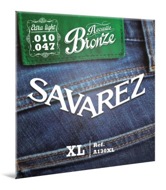 Savarez struny pro akustickou kytaru Acoustic Ex-Light .010-.047 A130XL