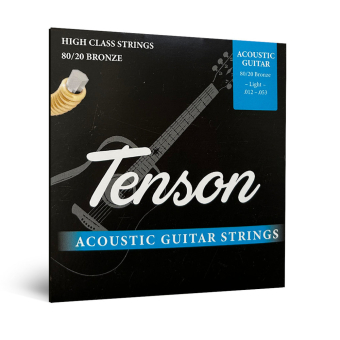 Struny pro Akustickou kytaru Tenson Bronz .012-.053 Light Sada+
