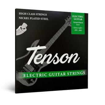 Struny pro E-kytaru Tenson nikl .009-.042, Extra Light Sada+
