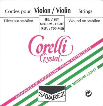 Corelli struny pro housle New Crystal Light 701ML