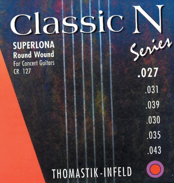 Thomastik struny pro klasickou kytaru Classic N Series. Superlona Light E1 .027 CN27