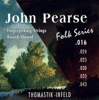 Thomastik struny pro klasickou kytaru John Pearse Folk Series Light G3 .025fw PJ25