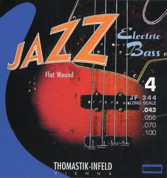 Thomastik struny pro E-bas Jazz Bass Flat Wound Sada 4 strunná - short JF324