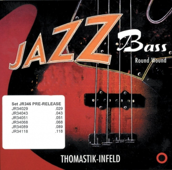 Thomastik struny pro E-bas Jazz Bass série Nickel Round Wound Roundcore Sada JR324