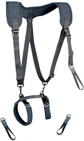 Popruhy Tuba Harness Černá XL, délka 66 - 83,8 cm