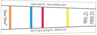 Značení na hmatníku First Fret 286 mm pro 1/2 housle a 30.5 cm (12