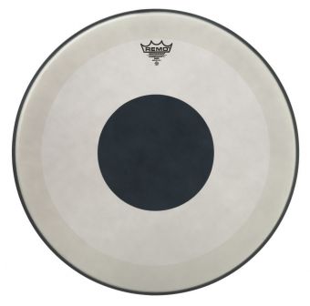 Blána pro bicí Powerstroke 3, bílá-zdrsnělá Black Dot 24