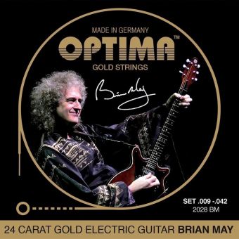Optima struny pro E-kytaru Gold Strings Round Wound Sada 2028BM