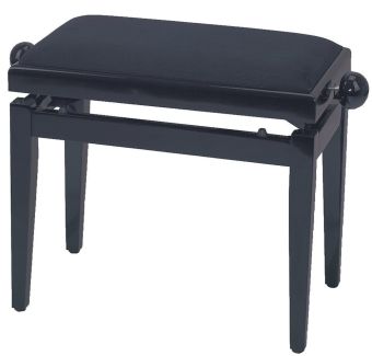 Piano stolička FX Černý mat Černý sedák, balení 2ks