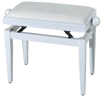 Piano stolička FX Bílá, matná Bílý sedák