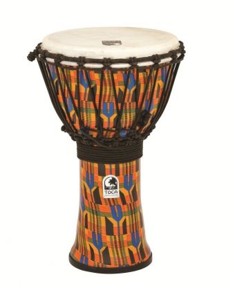 Djembe Freestyle Rope Tuned Kente Cloth SFDJ-9K