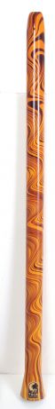 World Percussion Didgeridoo Ornage Swirl DIDG-DOS