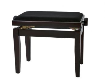 Piano stolička Deluxe Palisandr/mat Černý potah JB2