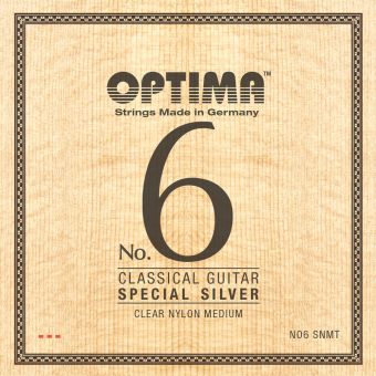 Optima struny pro klasickou kytaru č. 6 Special Silver Sada Nylon medium NO6.SNMT