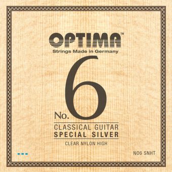 Optima struny pro klasickou kytaru č. 6 Special Silver Sada Nylon high NO6.SNHT