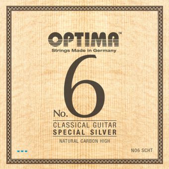 Optima struny pro klasickou kytaru č. 6 Special Silver Sada Karbon high NO6.SCHT