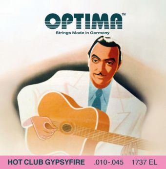 Optima struny pro akustickou kytaru Hot Club Gypsyfire-postříbřené Sada 1737EL