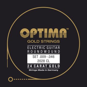 Optima struny pro E-kytaru Gold Strings Round Wound Sada 2028 CL