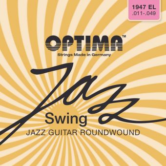 Optima struny pro E-kytaru Jazz Swing série Round Wound Sada 1947EL