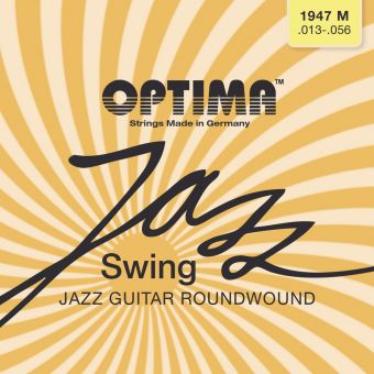 Optima struny pro E-kytaru Jazz Swing série Round Wound Sada 1947M