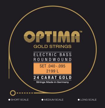 Optima struny pro E-bas Gold Strings Round Wound Sada 4-strunné light 2199L