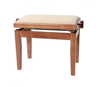 Piano stolička Deluxe Třešeň lesk Béžový potah JB2