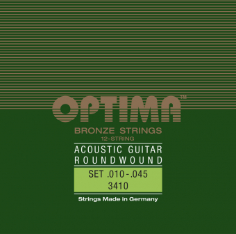 Optima struny pro akustickou kytaru Bronze Strings 12-strunná sada 3410