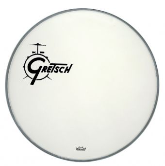 Gretsch Bassdrum blána Ambassador - bílá zdrsněná