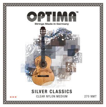Optima struny pro klasickou kytaru SILVER CLASSICS Sada 4/4 270NMT