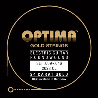 Optima struny pro E-kytaru Gold Strings Round Wound Sada 2028 CL