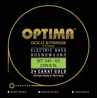 Optima Optima struny pro E-bas Gold Strings Round Wound