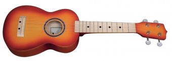 Sopran Ukulele Model 1 Žluto-červený Sunburst