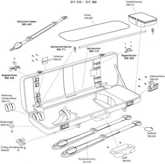 Pouzdro pro housle Idea 2.3 Odklad pro noty