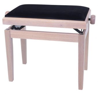 Piano stolička Deluxe White Ash Černý potah JB2