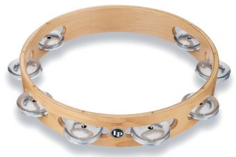 Latin Percussion Tamburína Pro 10in Single Row Tambourin