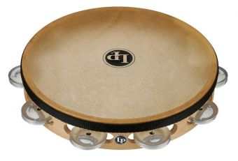 Latin Percussion Tamburína Pro 10in Single Row with Head