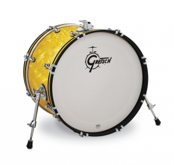 Bass drum Catalina Club Yellow Satin Flame