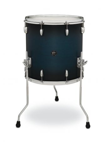 Floor Tom Renown Maple Satin Antique Blue Burst