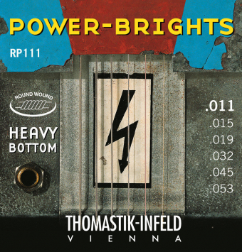 Thomastik struny E-kytaru Power Brights Series Sada 011 heavy RP111