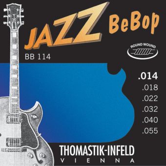 Thomastik struny E-kytaru Jazz BeBop Nickel Round Wound Sada 014rw BB114