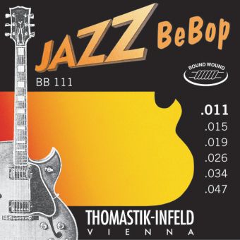 Thomastik struny E-kytaru Jazz BeBop Nickel Round Wound Sada 011rw BB111