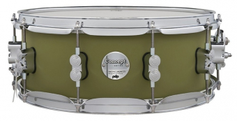 Snare drum Concept Maple Finish Ply Satin Olive PDCM5514SSSO
